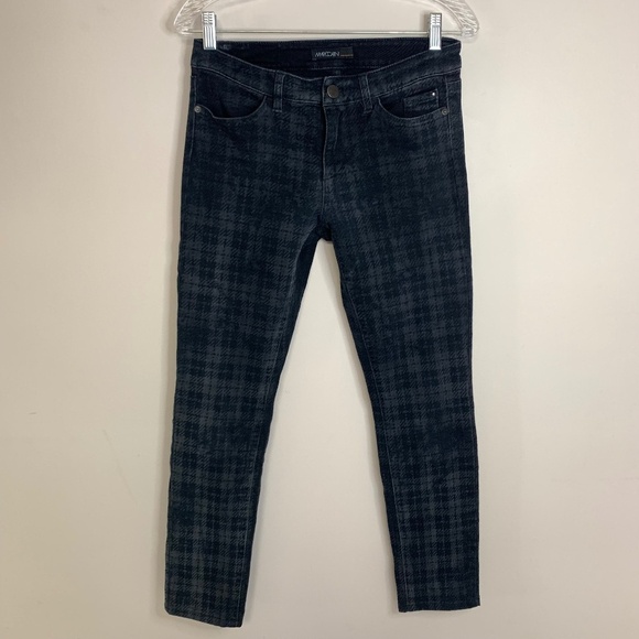 Marc Cain Denim - Marc Cain Grey Plaid Skinny Jeans Size N3